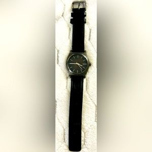 Nixon Time Teller Leather Mens Watch